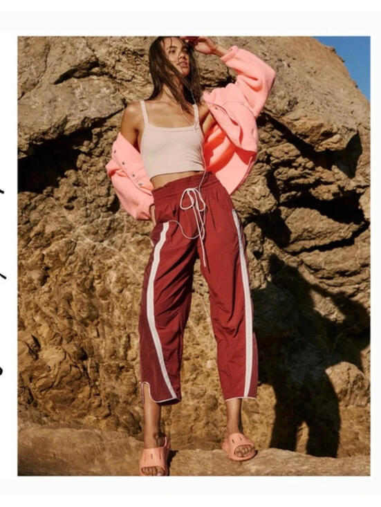 Free People Pants - $98 Free People FP Movement Champ Is Here Pants Sour Cherry Women's Small NWT